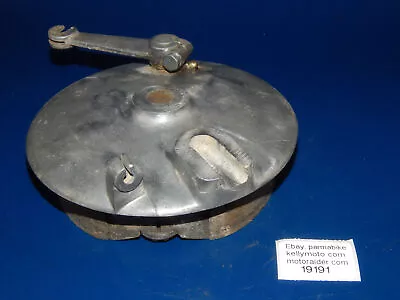 VINTAGE MORINI FRONT WHEEL BRAKE PLATE D=155mm MOTORCYCLE MOPED ITALY • $39.99