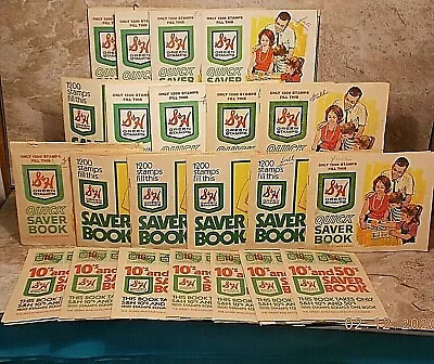 S & H GREEN STAMPS *** Sperry & Hutchinson Co *** 24 FULL BOOKS • $14.99