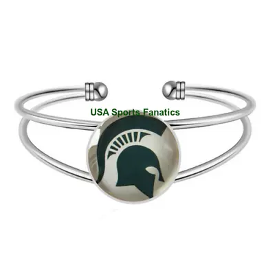 NCAA - Michigan State Spartans Team Logo Adjustable Bangle Bracelet • $9.75