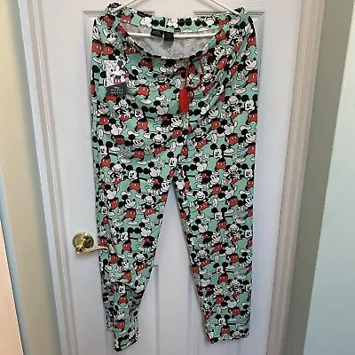 Disney Mickey Mouse Pajama Pants New With Tags Size Mens Medium (40) • $20.16