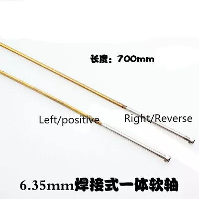 6.35mm 1/4 X 700mm Flex Shaft Cable Shaft Left / Right Threaded For RC Boat • £23.99