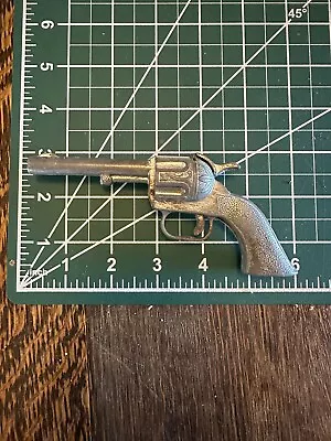 Antique Metal Toy Revolver Gun Cowboy Western • £8.92