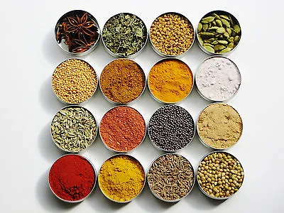Spices Seeds & Powder Mix Ground  Spices & Seasoning 25g ( 52 Spices In List) • £4.37