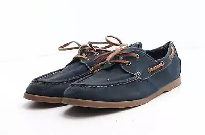 H&M Mens Blue Fabric Boat Shoe Casual UK 10 EU 44 • £12.25