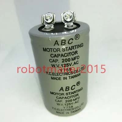 ABC CD60 Motor Starting Capacitor 200MFD 200UF 125VAC HVAC 125V High Quality • $8.54