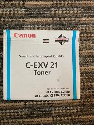 New Canon CEXV 21 Genuine Cyan Toner For IRC2380 C2880 C3080 C3380 0453B002AA • £10