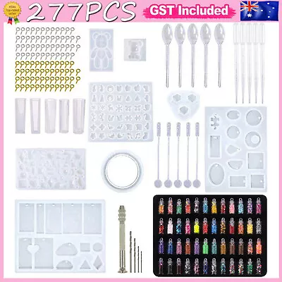 277X  Resin Casting Molds Silicone DIY Jewelry Pendant Mould Making Craft Kit AU • $11.85