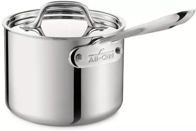 All-Clad 4202 Tri-Ply Stainless-Steel 2-qt Sauce Pan With Lid • $129.99