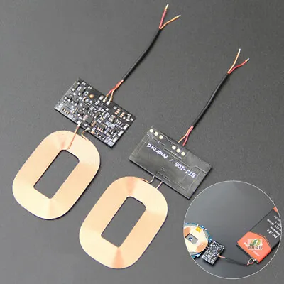 Qi Wireless Charger PCBA Circuit Board Receiver Module + Coil DIY Char.gu • $7.27