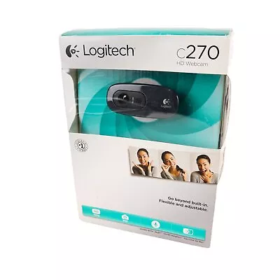 Logitech C270 Laptop Or Desktop Webcam HD Built-in Noise Reducing And Widescreen • $39.90