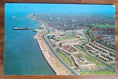 1969 Blackpool Air View Postcard By Airviews Ltd Manchester Airport • £4.99