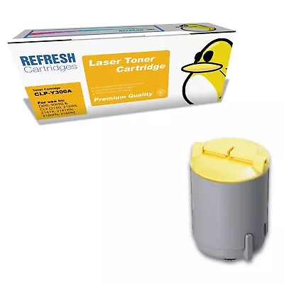 Refresh Cartridges Yellow CLP-Y300A Toner Compatible With Samsung Printers • £14.47