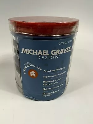 Michael Graves Design  6 Piece Pinch  Bowl Set - New Red Green Blue Melamine • $11.99