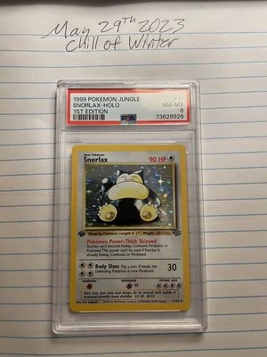 $299 • Buy Pokemon - Snorlax 11/64 - Holo - 1st Edition Jungle - Graded PSA 8 - NM-MT