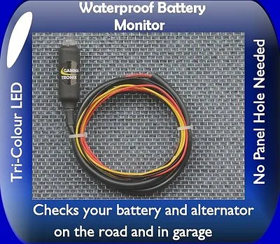 £17.99 • Buy LED Motorcycle Battery Alternator Charge Monitor Level Indicator Warning Bike G 