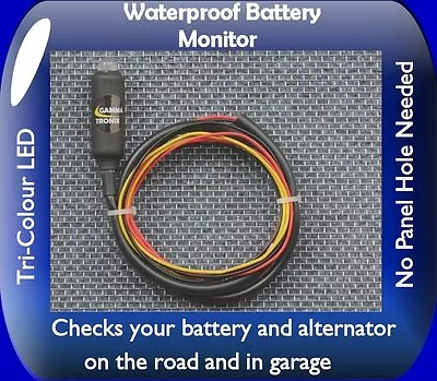 £17.99 • Buy LED Motorcycle Battery Alternator Charge Monitor Level Indicator Warning Bike G 