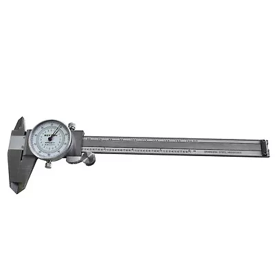 0-6 In. Dial Caliper Stainless Steel Inch Metric With 0.001  Graduations • $20.70