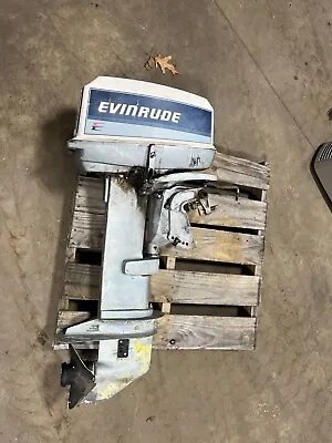 Evinrude 30 Hp Outboard Boat Motor Engine Johnson 20  Good Shape Runs Well • $1000