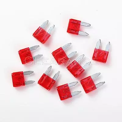 10x Mini Assorted Car Blade Fuse Auto Cars &Trucks Fuses Replacement 32V Red 10A • $8.37