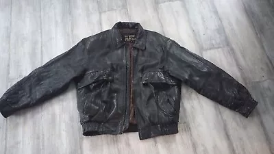 Vintage  U2 Wear Me Out  Genuine Leather Jacket Men’s Medium Style Number 333125 • $32.99