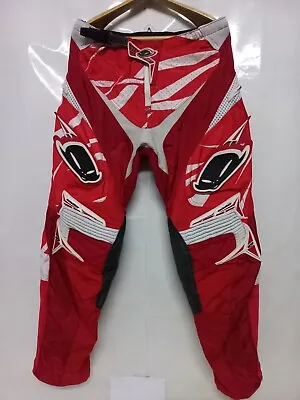 $120 • Buy Vintage Motocross Ufo Plast Mx20 Solu Racing Factory Team Mx Red Pants Size 32
