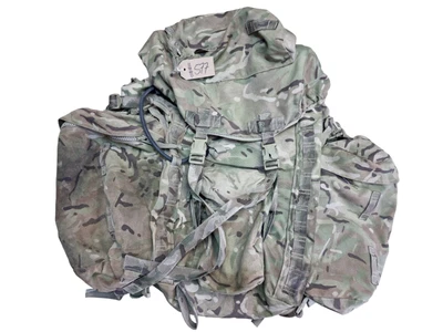£84.95 • Buy British Army Issue MTP Multicam Short Back Bergen/Rucksack & Side Pouches #577