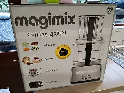 New Unused Magimix Cuisine System 4200xl Auto Food Processor In White Free Post • £265