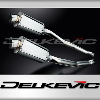 KAWASAKI ZZR1400 NINJA 2008-2011 225mm OVAL STAINLESS SILENCER EXHAUST KIT • £279.99