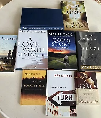 Max Lucado Lot Of 10 Books Mix Of Soft & Hard Cover Christian Inspirational • $25