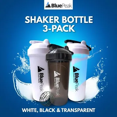 BluePeak Protein Shaker Bottle 28 Oz (3-Pack) • $16.80