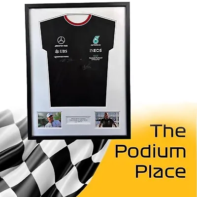 Formula 1 Mercedes AMG Petronas Shirt Signed By Lewis Hamilton & Valtteri Bottas • £495