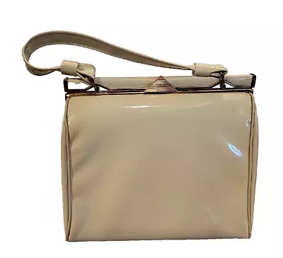 Vintage Rare KADIN Cream/Ivory Patent Leather Purse Handbag/LM4 • $45