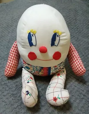 Humpty Dumpty Vtg Homemade OOAK Flour Sack Doll • $40