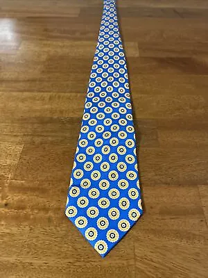 Vera Bradley Multicolor Blue Yellow Necktie Men’s Adult 100% Silk  • $4.49