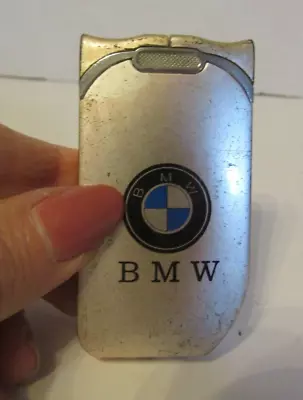 Vintage Silver BMW Car Cigarette Lighter Novelty Refillable Butane Collectible • $20.99