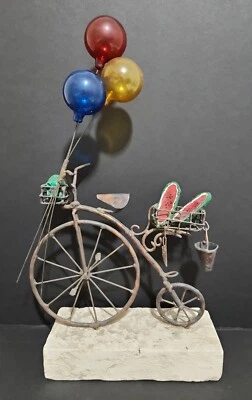$474.99 • Buy Original Jim Lewk 2008 BRUTALIST BALLOON PENNY FARTHING BICYCLE SCULPTURE 20  T