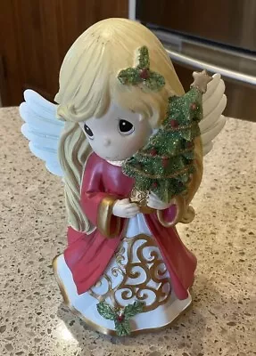 Precious Moments 2019 Christmas Angel Figurine With Christmas Tree 6  • $20