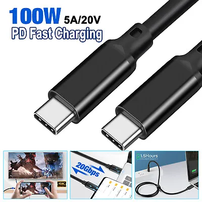 0.5M-5M USB C To Type C Charger Cable 100W PD Fast Charger For Samsung IPhone 15 • $15.99