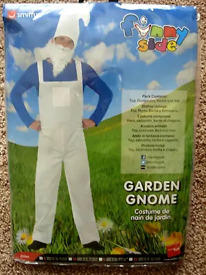 Garden Gnome Mens Size Small Smiffys Fancy Dress Costume. • £8.99