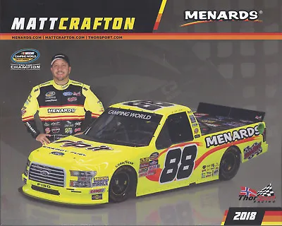 2018 Matt Crafton  Rip It Menards Thorsport  #88 Nascar Truck Postcard • $2.25