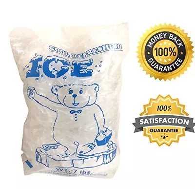 7lbs BPA Free FDA Approved Clear Plastic Ice Bags 1.5 Mil With Twist Tie • $12.99