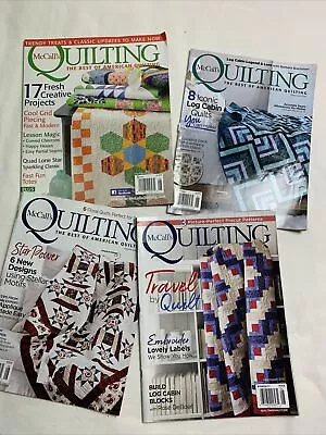 McCall's Quilting Magazine Back Issues Lot Of 4 Projects Patterns Quilter Design • $6.99