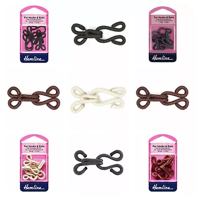 £3.70 • Buy Hemline Fur Hooks And Eyes: Size 3: Fur Coats And Crafts - All Colours