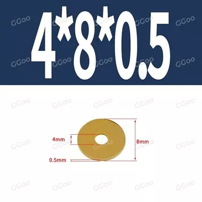 M2 M2.5 M3 M4 M5 M6 M8 M10 M12 M16 M20 M24 Form A Flat Washers Brass - Din 125 • £1.43