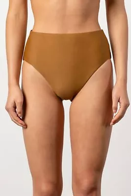 New Tags - TIGERLILY Size M Or 12 Eva High Bikini Pants Bronze • $24.95