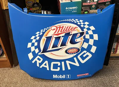 2006 Miller Lite Racing Mobil 1 Nascar Hood Metal Tin Sign  28x24” Wall READ • $80