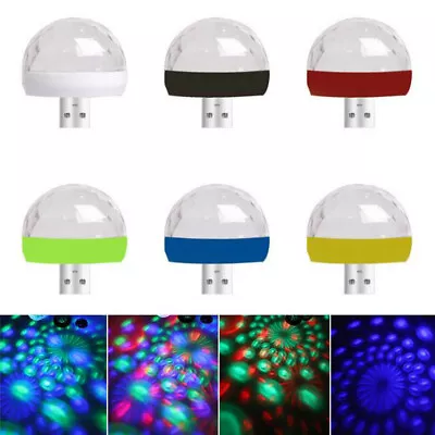 USB Car Atmosphere Lamp Interior Roof Room Ambient Star Light LED Projector Tool • £4.19