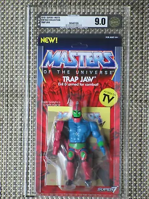 Masters Of The Universe Trap Jaw Action Figure Super 7 Retro **AFA GRADED** 9.0 • $200