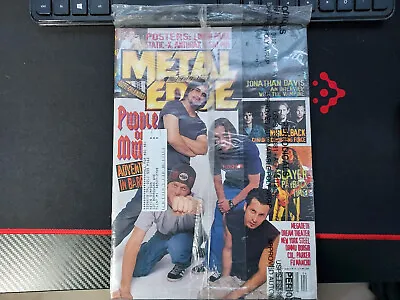 METAL EDGE MAGAZINE Sealed April 2002 Puddle Of Mudd Cover Linkin Park Static-X • $34.99