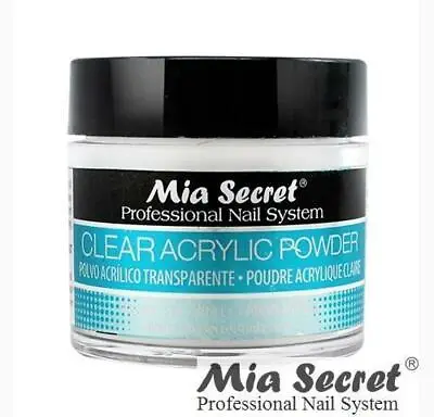 Mia Secret Acrylic Nail Powder Professional Nail System Size: 1 Oz - Clear • $9.75